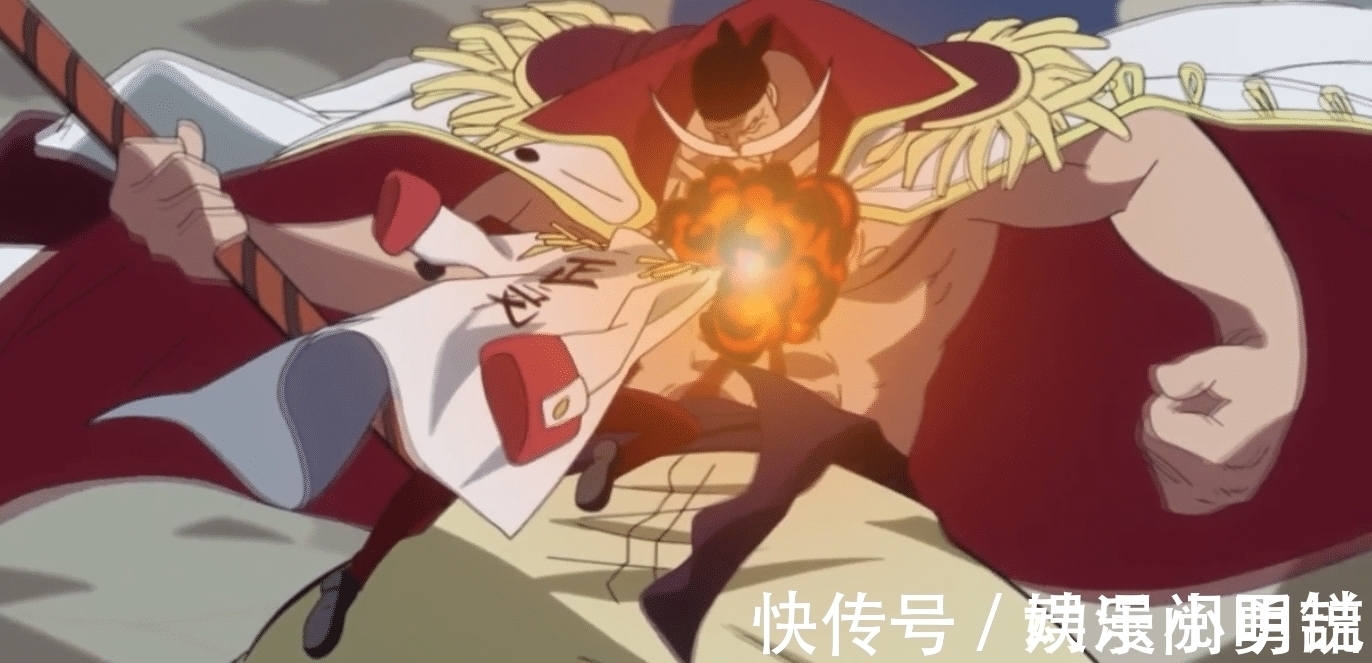 罗杰|海贼王:就连罗杰也只能勉强抵挡赤犬一拳?尾田已经最大的赤吹了