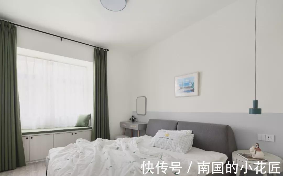 客厅|139平的北欧风三房，清新素雅的配色，让人一眼就爱上