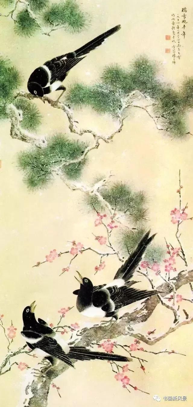 两位工笔大师笔下的喜鹊，你更喜欢哪一位的？