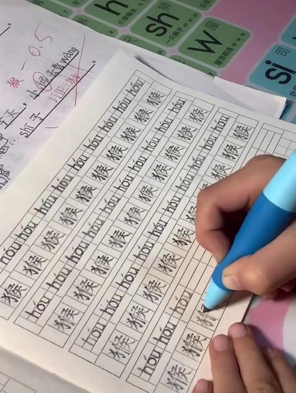 3年级男孩的作业本走红,字迹堪比“印刷体”,妈妈却开心不起来