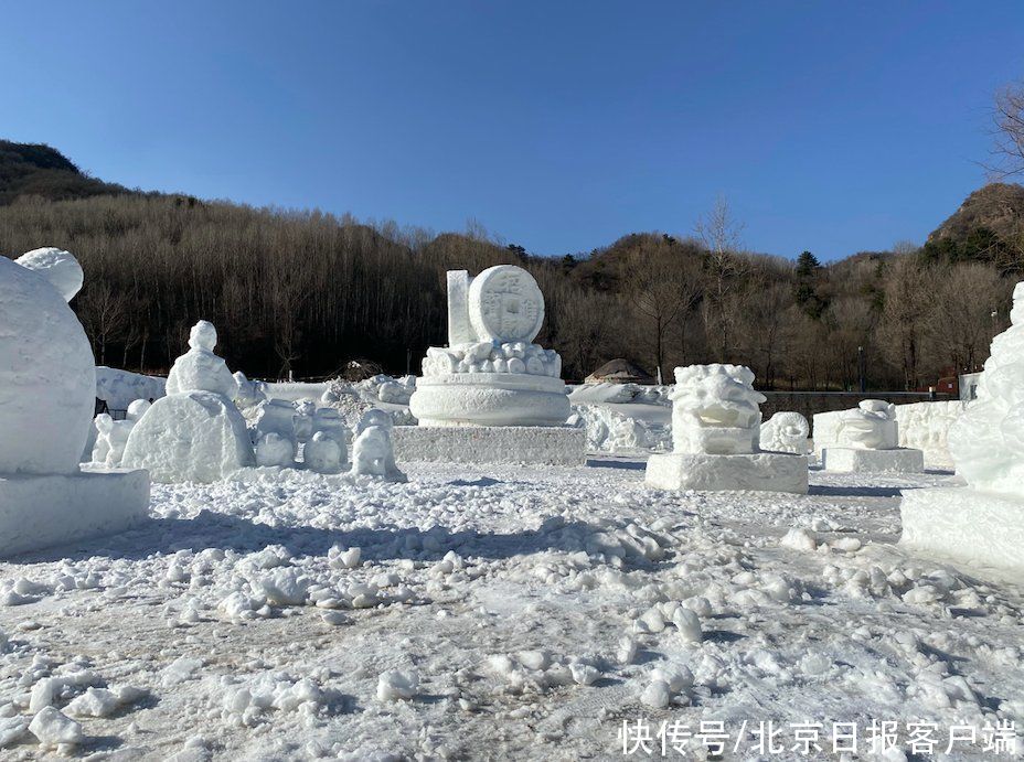 冰天雪地里过大年，玉渡山首届雪雕展盛装迎客