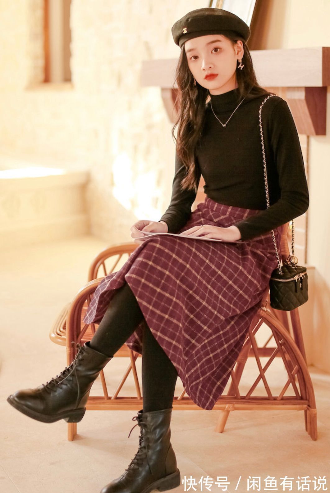 毛呢|真正见过世面的中年女人,冬天穿裙有“3穿3不穿”,一看就很高级