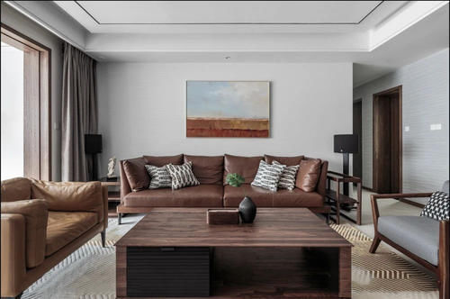 电视|一个有温度的家,沙发不必非要冲着电视墙,这样摆更有人情味!