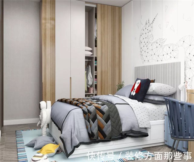 三居室|170平三居室白与原木色护墙结合,加灰色家具碰撞出现代简约风