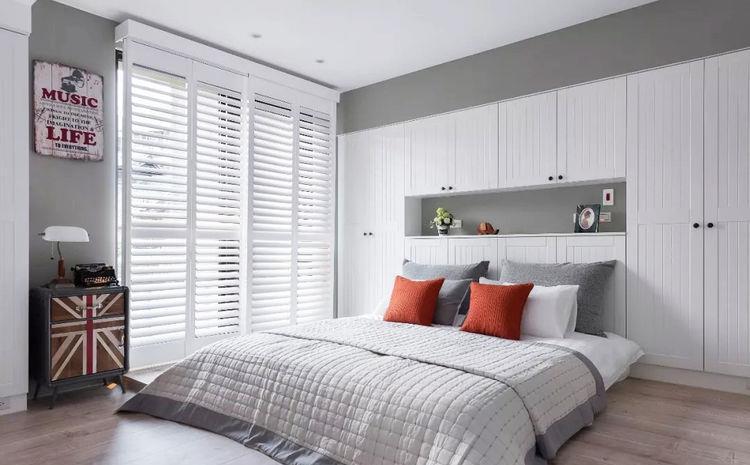 吧台|126平三室,餐厅壁炉,厨房吧台,主卧床头壁柜,都说喜欢