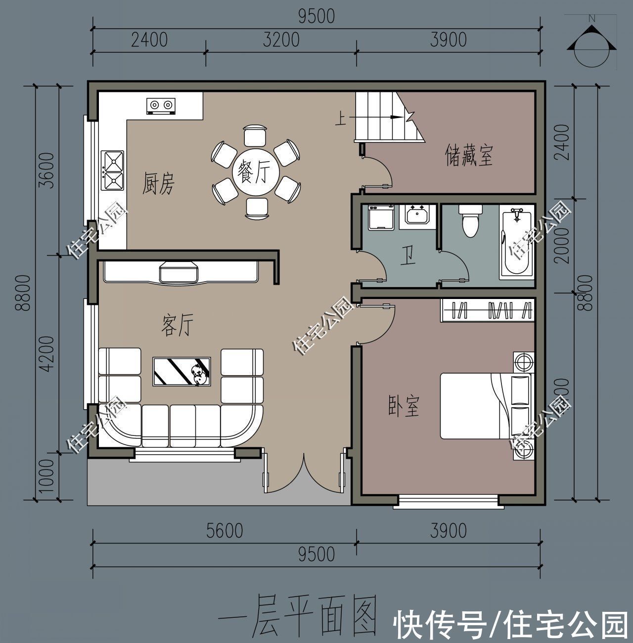 健身房|2021年回农村建房，这4套图纸被使用次数最多，且都有一个共同点