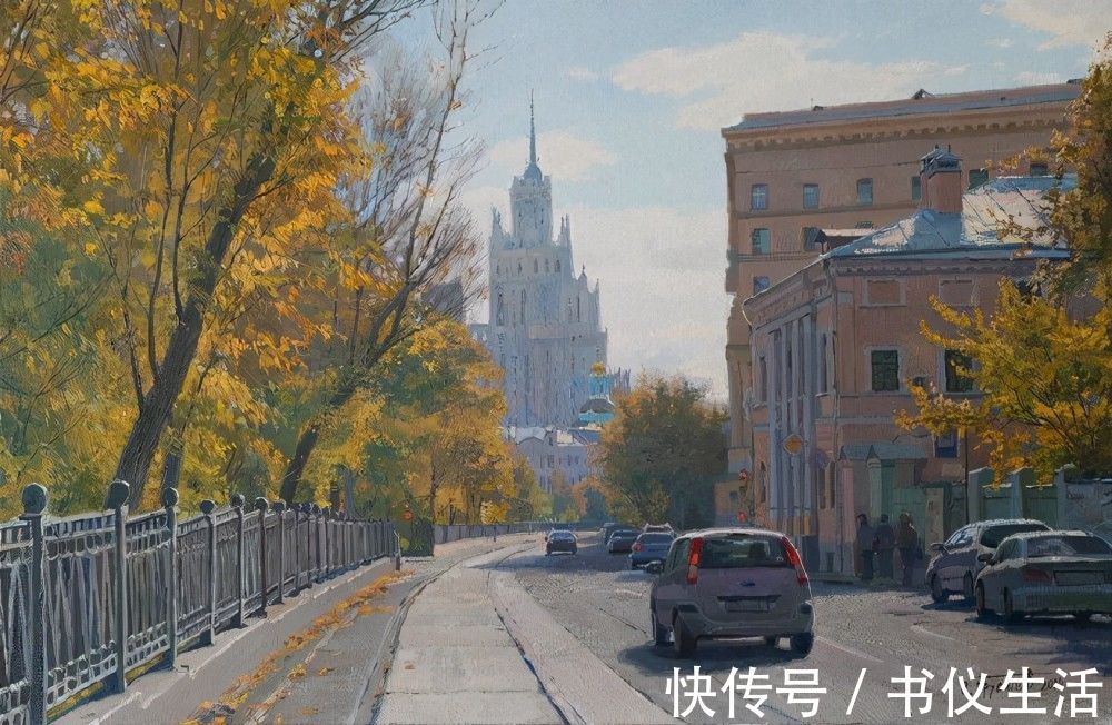 brusilov&超过冷军的俄罗斯画家,作品充满阳光,细节处理令人佩服