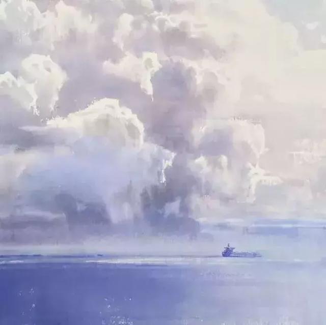 谢尔盖#彩云逐日:谢尔盖笔下的宁静、缥缈,通透与丰富的想象空间