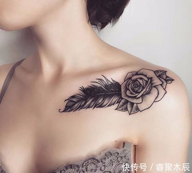 鼠哥|性感可爱的锁骨纹身,女孩子的专属纹身位置,男生千万别轻易尝试