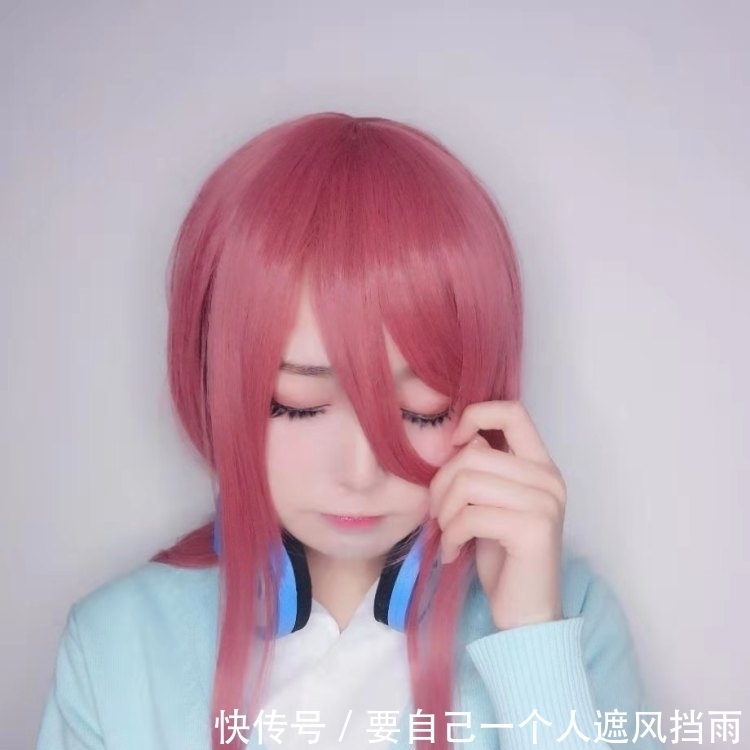 五等分的花嫁|五等分的花嫁：小姐姐完美cos三玖，这神仙颜值，网友：来一打