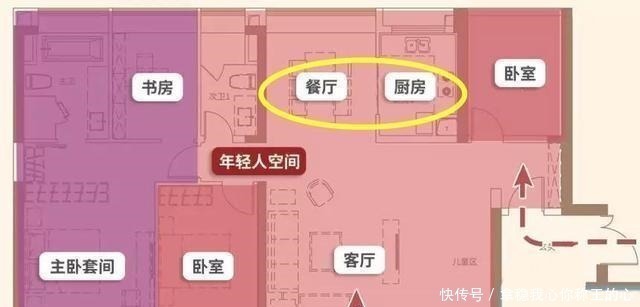 家子|双入户大平层2套房相邻,穿过庭院就能见面,适合一大家子住一起!