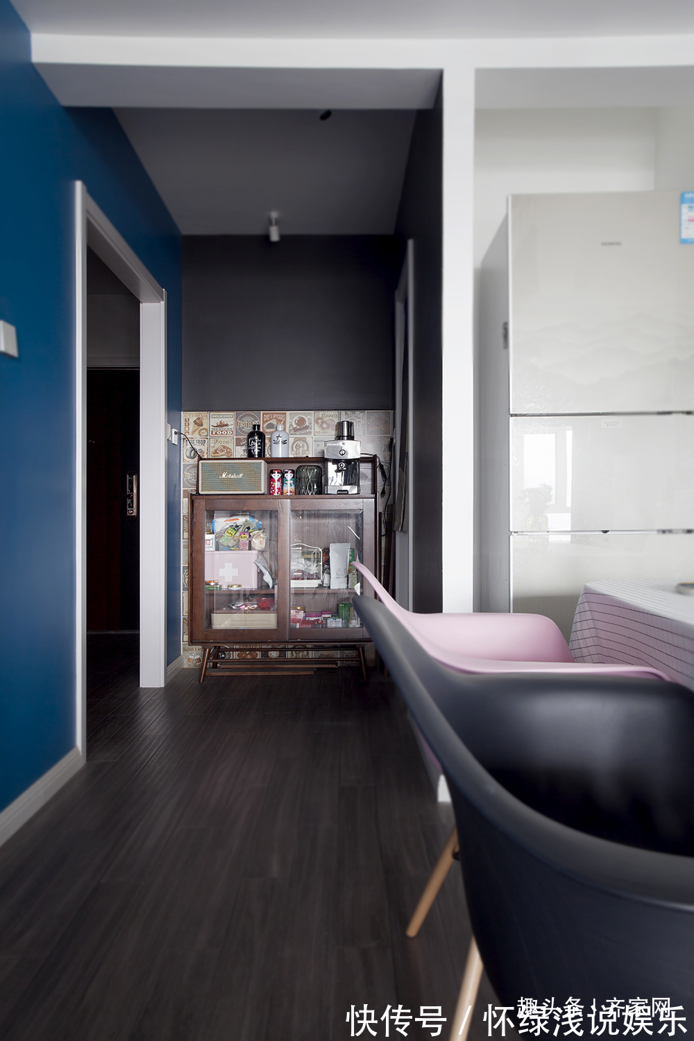 背景墙|混搭风格三居,儿童房和客厅相互呼应,一家人在一起的幸福!