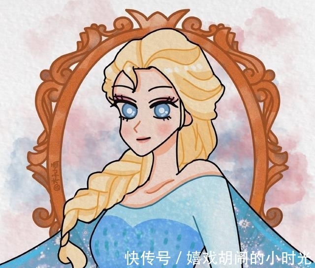 顏值|《蠟筆小新》版迪士尼公主，艾莎女王變得可愛，顏值最高的是茉莉