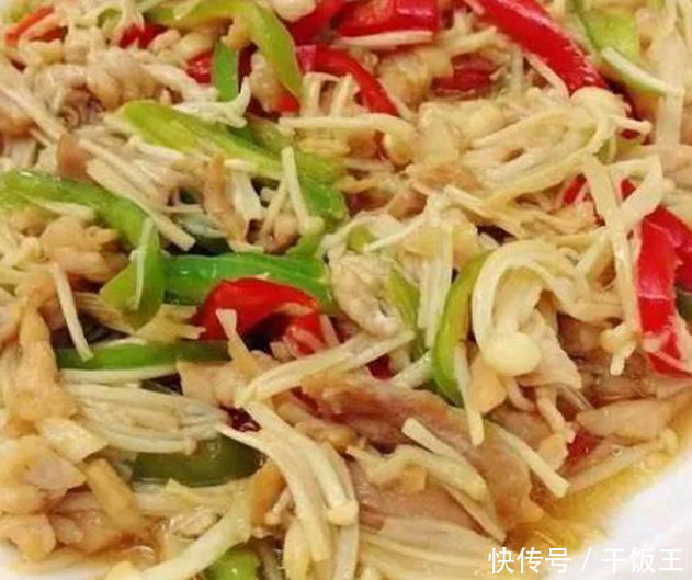 美食精选：香椿拌鱼片，金针菇炒青椒肉丝，辣爆肚丝，土豆披萨的做法