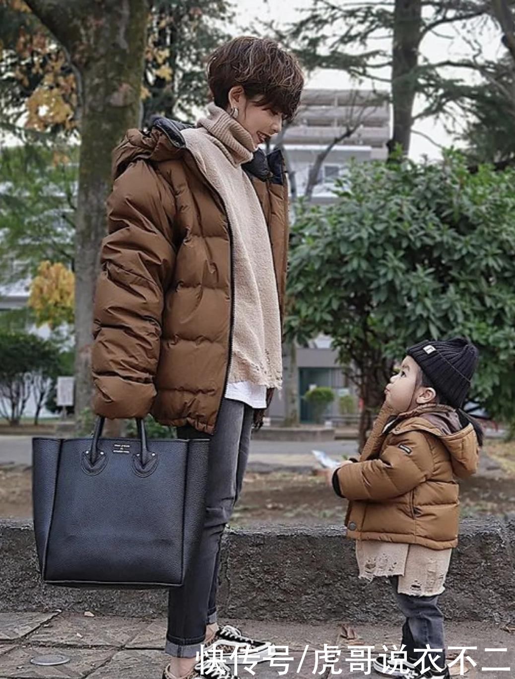 日本小个子宝妈衣品太强了,4种基础款搭配法美遍冬天,值得借鉴