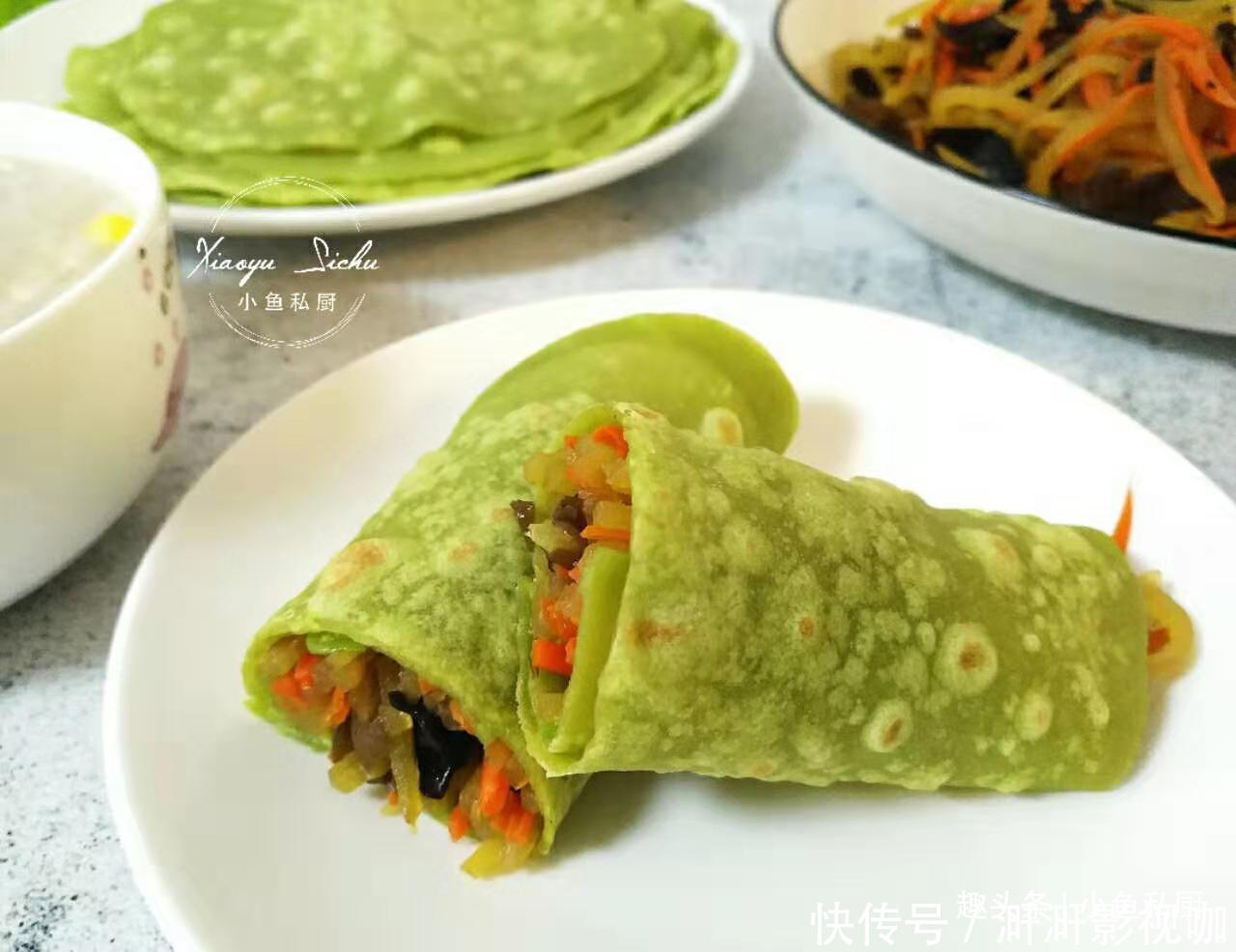 薄软|春饼的新做法,不用上锅蒸,薄软又筋道,卷肉卷菜可香了