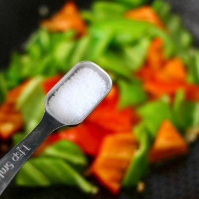 #白色情人节限定美味#山药木耳炒双椒