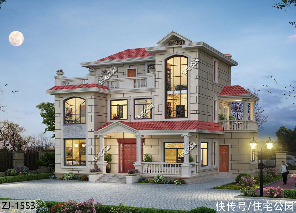 占地尺寸|10套柴火灶户型推荐,实用性不输城里小区房,尤其是第6套太美了