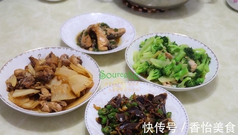 西兰花|一家五口的晚餐,四菜一汤一道凉拌菜不足100元,婆婆直夸我贤惠