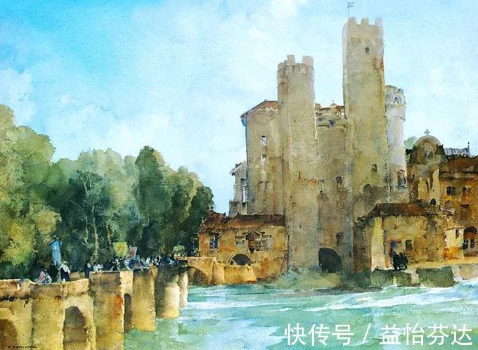 水彩!他是最会画人体画作的 世界顶尖级水彩大师