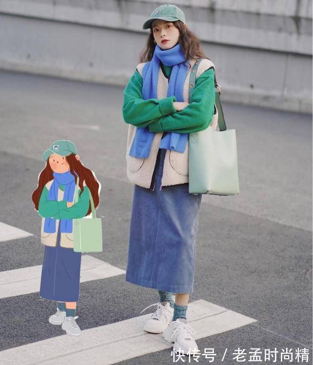 小仙女|独特个性的撞色复古风穿搭,俗到极致便是时髦,充满青春活力感!