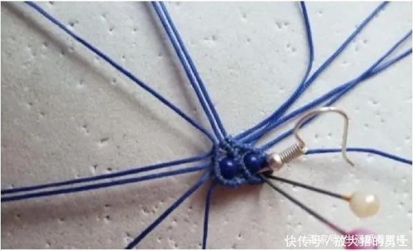 蜡绳编的中国风流苏耳饰,精致大方,DIY手工编绳附教程