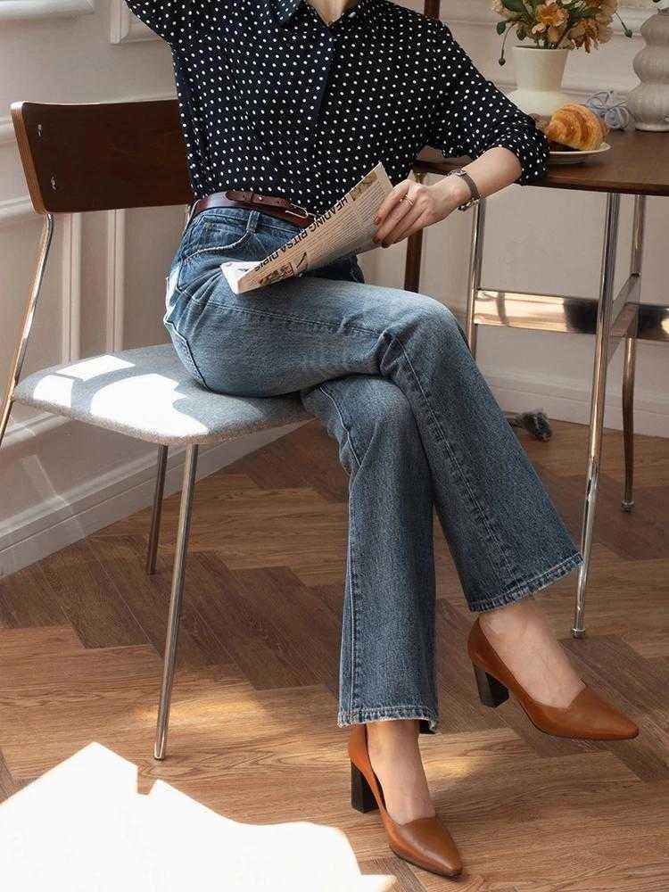 直筒裤|35+女性穿衣不要慌,学会这3套搭配,再也不怕没有苗条身形了