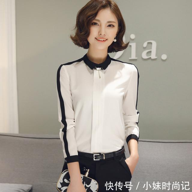 显知性 办公室女性穿衣不能呆板,这几款衬衣精致中带休闲,老板也夸得体