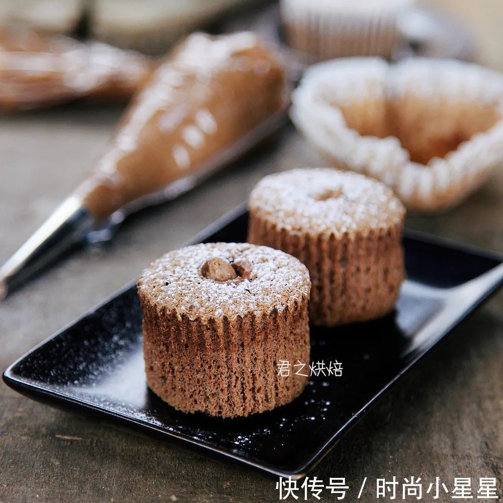 可可粉|比冰淇淋还好吃！超柔滑巧克力戚风蛋糕