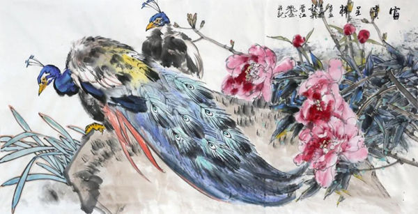 作品展!【展览现场】郑瑰玺大景花鸟画展暨中国玉雕大师作品展火热进行中