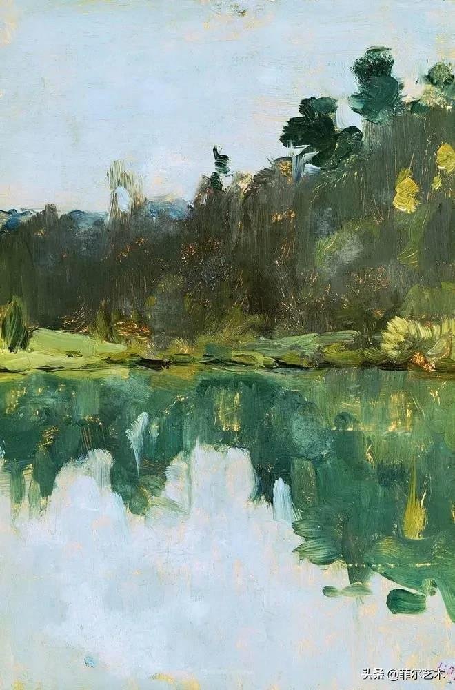 大自然!艾萨克·伊里奇·列维坦油画作品用笔洗练,情感充沛,极富诗意