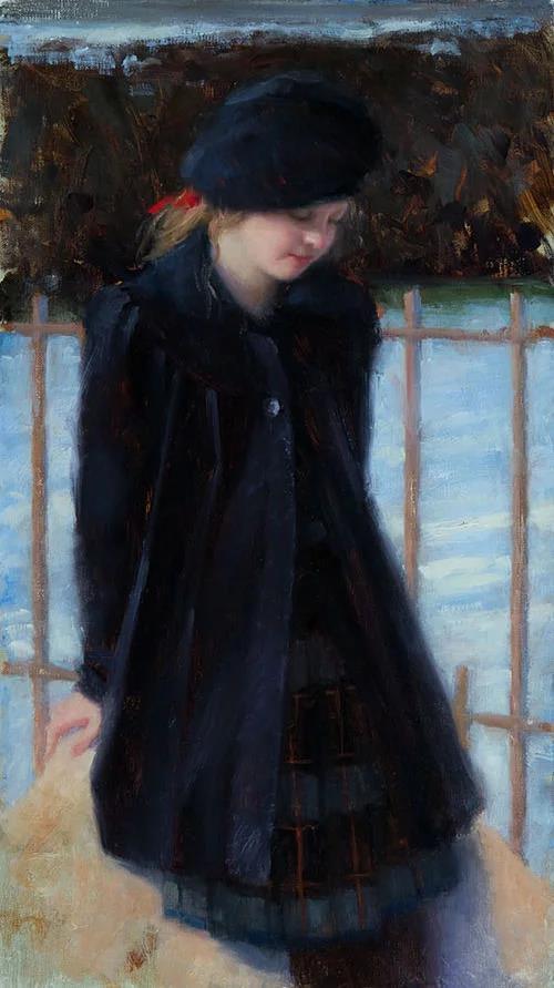 美少女!从小就渴望成为一个艺术家!美国画家笔下美少女油画欣赏