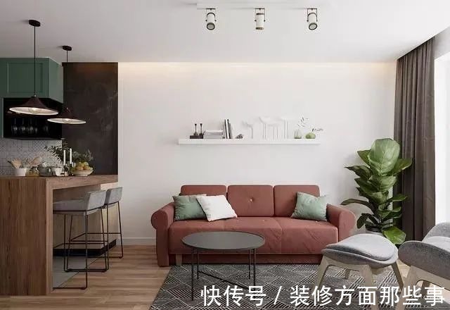 小户型|72平现代风小户型居然有小吧台设计,这就是理想之家