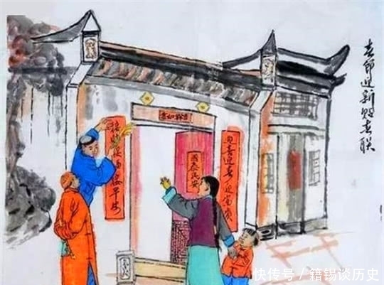 写出|门上的春联老被偷,王羲之灵机一动写出“防盗联”,众人拍掌称妙