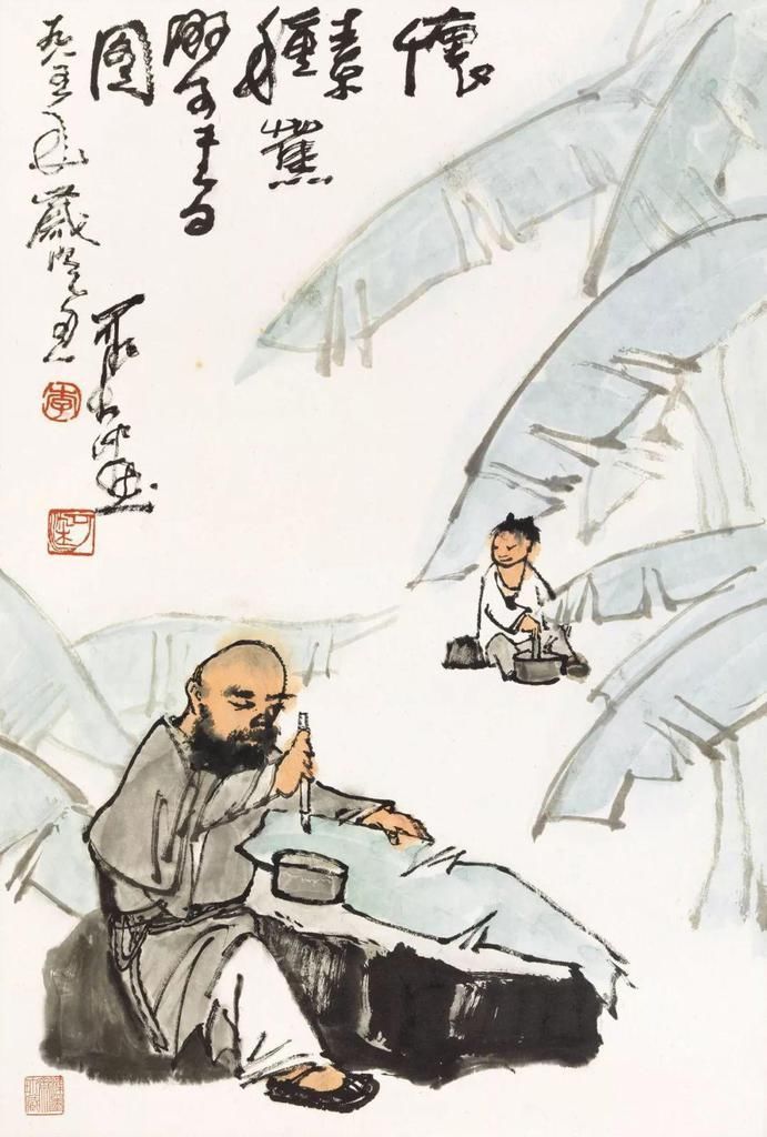 怀素练书法的境界大概就是“不疯魔不成活”！