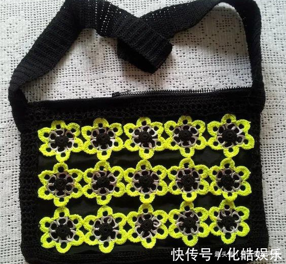 在易拉罐拉环上编织，钩成的包包耐看耐用！DIY变废为宝附教程