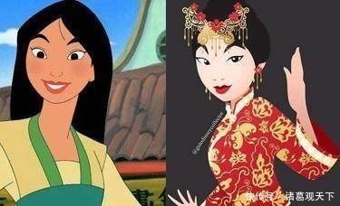 迪士尼公主|当迪士尼公主们穿上婚纱,花木兰变大妈艾莎还是最美的!