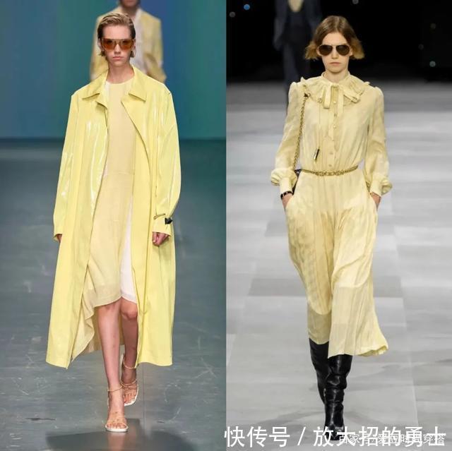 除了淡黄色,今年更流行“奶油黄”穿搭,气质又显白