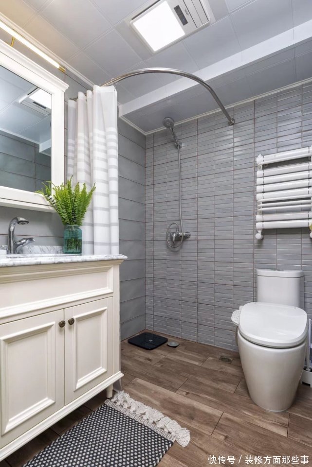 衣帽间|86平混搭风三居室,绿色点缀在空间的每个地方