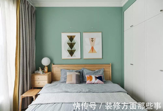 装修|103平幸福的三口之家，用马卡龙色系墙漆搭配清新家居