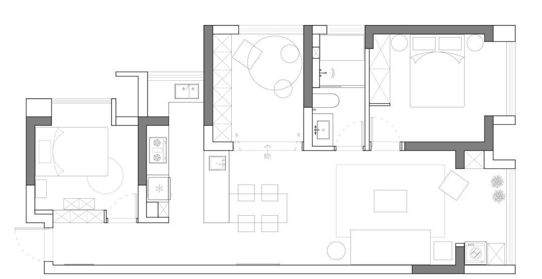 业主|5平方米的浴室,也能拥有大浴缸,堪称小户型的设计模范