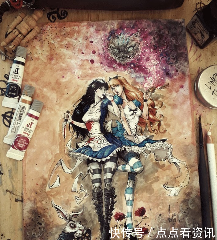 阿拉丁等全球大热角色,在这位插画师笔下,成为了毁人梦想的素材