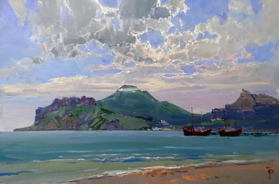 露台&不起眼的房子、简单的露台、普通的小路 他都画得如此出彩！