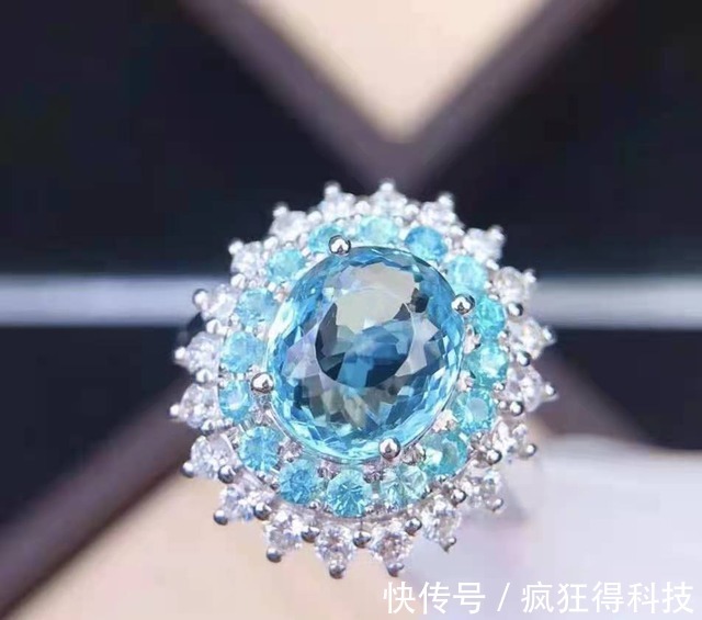 蓝色#帕拉伊巴碧玺,那道电光石火の蓝!