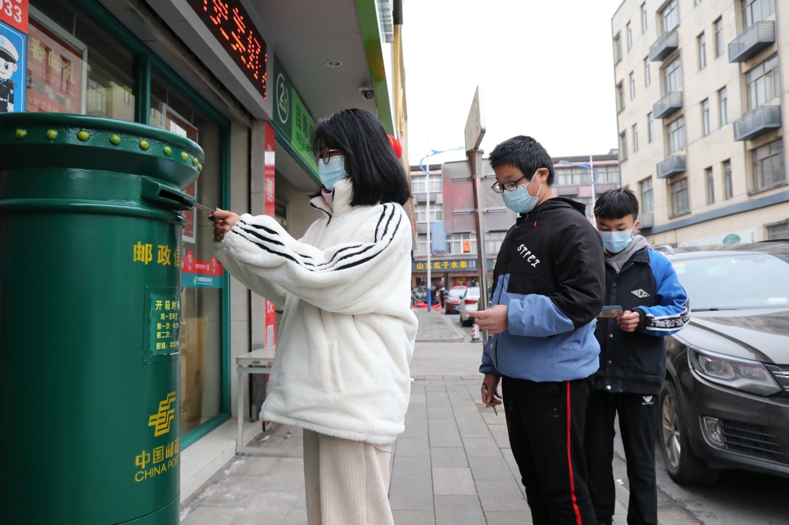 明信片！金华市浦江县白马镇初中级中学随迁子女留浦过年系列活动之游子诗词寄乡情