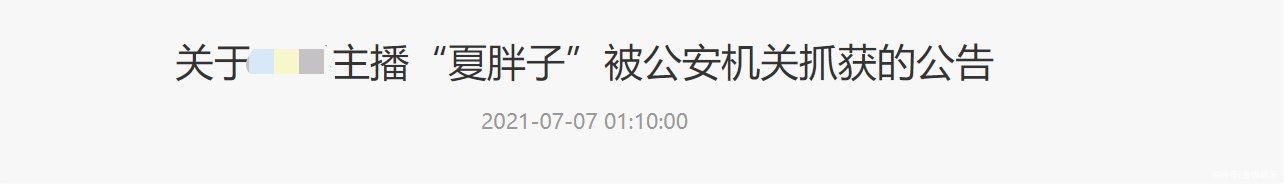 夏胖子|百万粉游戏主播被抓，涉嫌违法牟取高额利益，相关账号也遭封禁