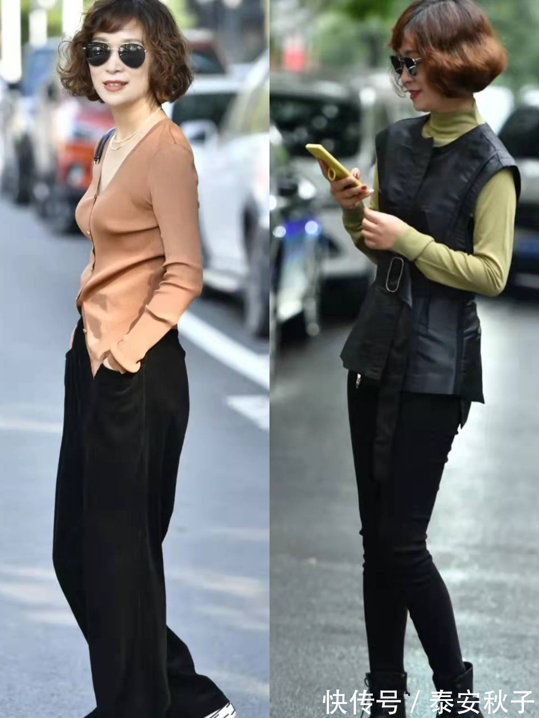 出身材|天气这么冷,就放弃半身裙吧!学50岁“大妈”这样穿:更高级!