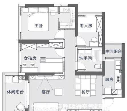 轻奢|102平现代轻奢风三居室,一家四口这样住就好