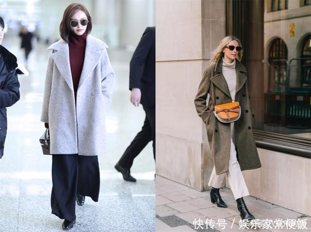 秋冬的惊艳,就交给“大衣+高领毛衣”吧!4种风格,承包你的时尚