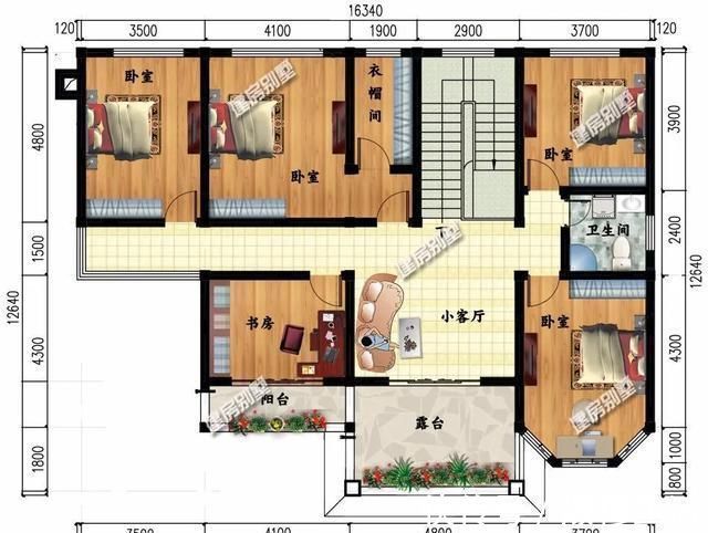 别墅|两层带堂屋的农村别墅，四开间设计，这样建房好看又接地气